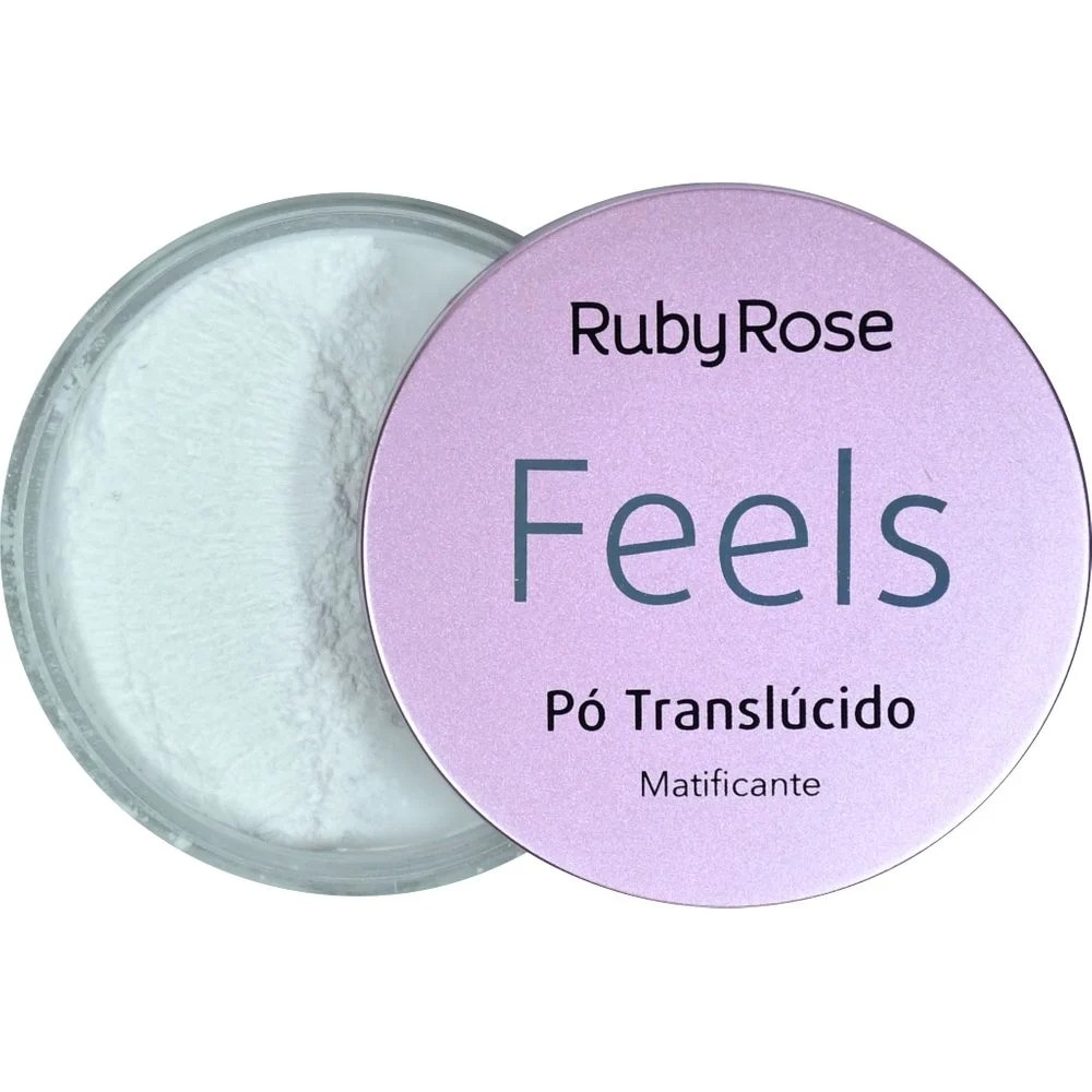 Pó Translúcido Matificante Feels Ruby Ros...